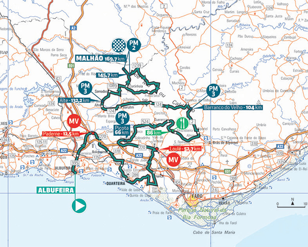 Algarve stage 4 map